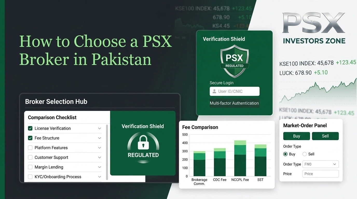 How to choose a PSX broker in Pakistan for beginners